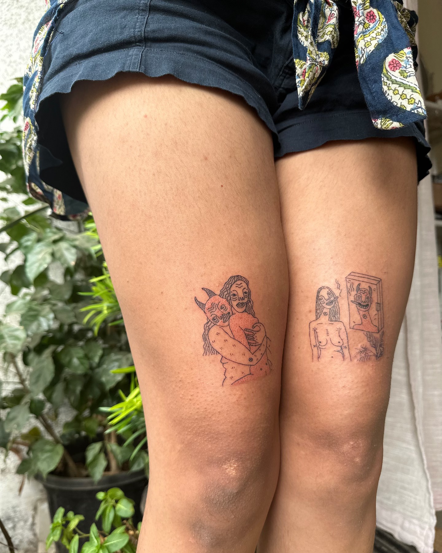 Ignorant-style handpoke flash by Amiya — Box Juice
