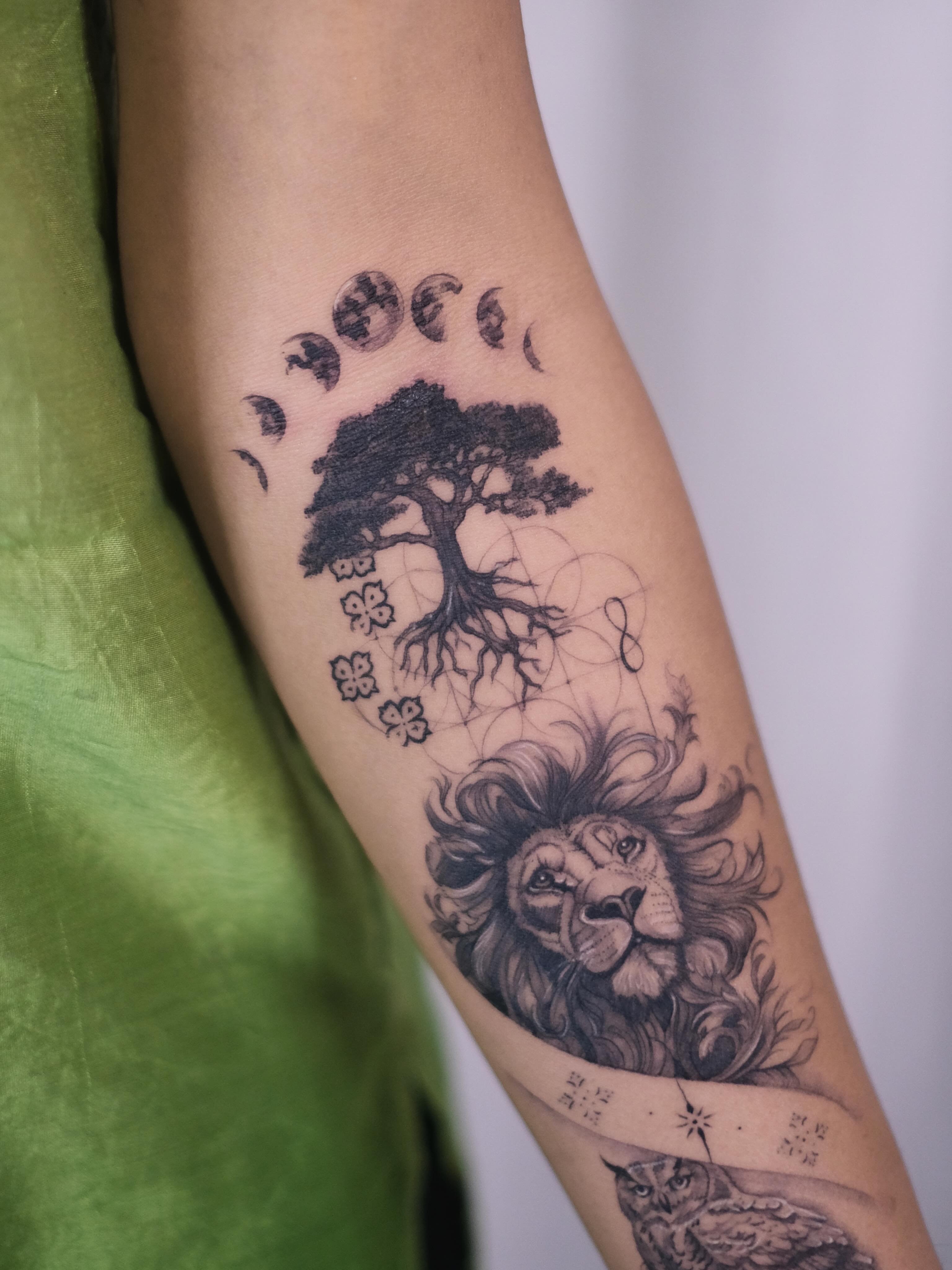 Moths & Owls Tattoos work